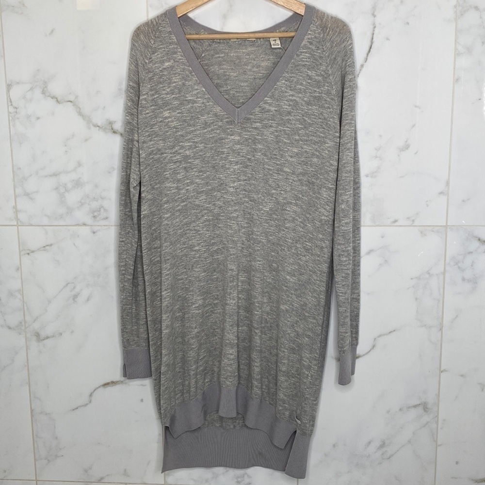 SCOTCH & Soda Home Alone Gray Knit Lightweight Sweater Dress 2
